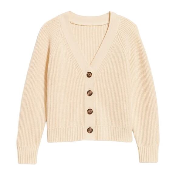 Old Navy Sweaters - Old Navy Shaker-Stitch Cardigan in Cozy Cashmere, Size XS​​